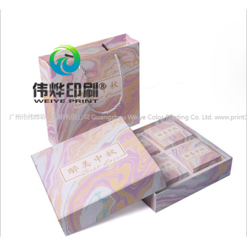 Custom Full Color Printing Moon Cake Promotion Gift Paper Packaging Box